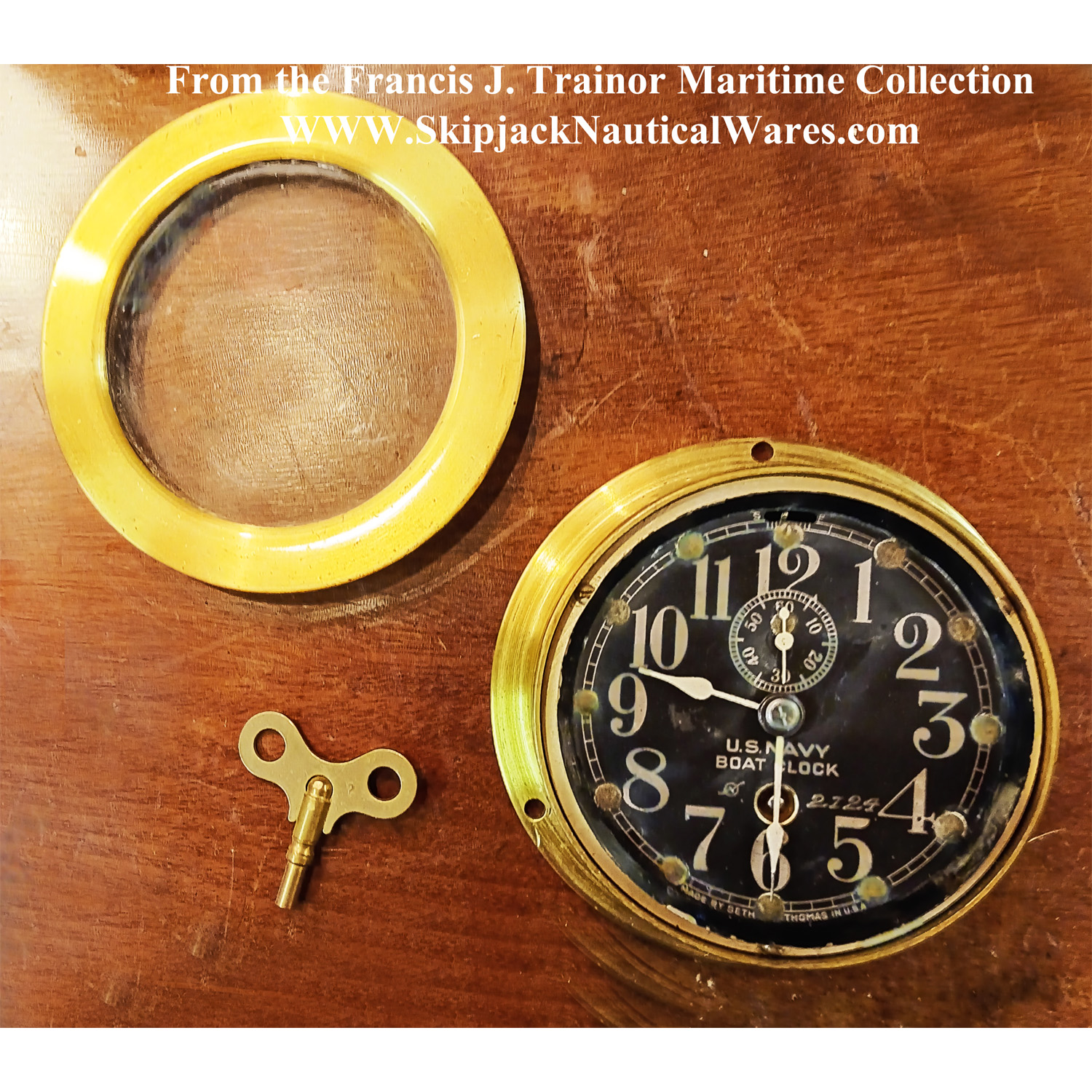 Seth Thomas US_Navy WWII Boat Clock: Skipjack Nautical Wares